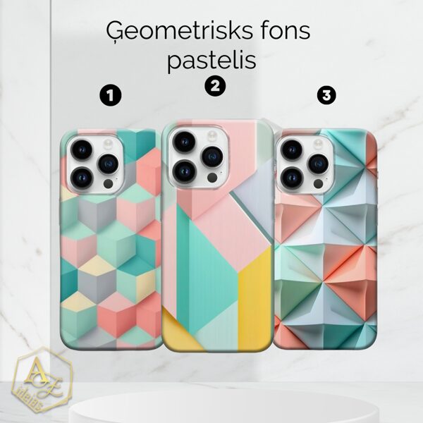 Ģeometrisks fons PASTELIS