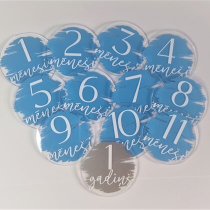 Bērniņa mēnēša dekori 