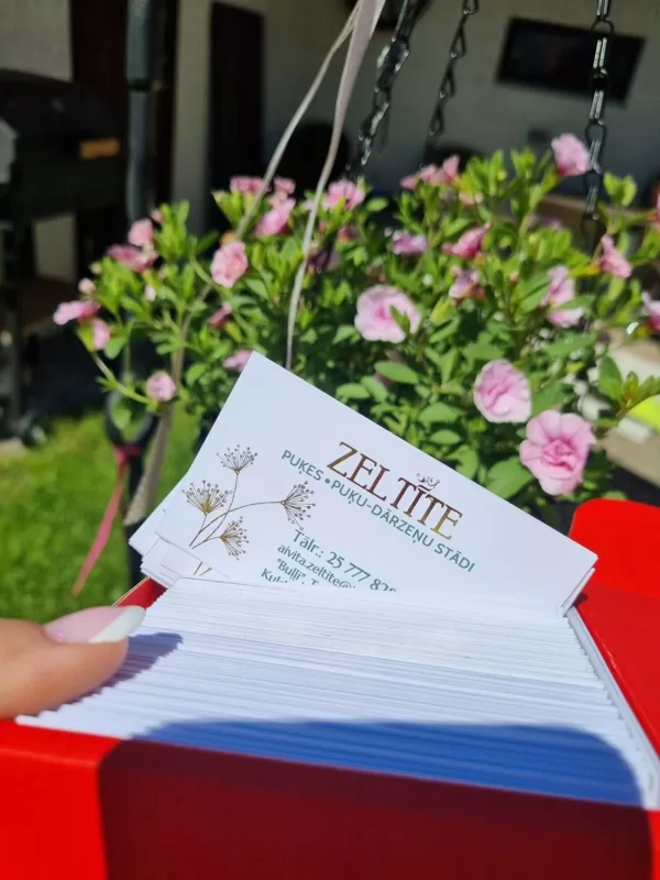 vizītkartes ar zelta druku